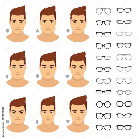 rectangle face shape glasses male